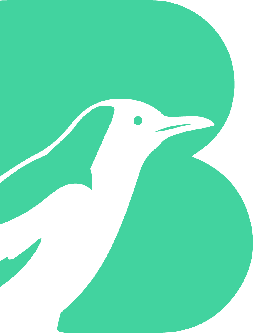 B mark, dark backgrounds preview